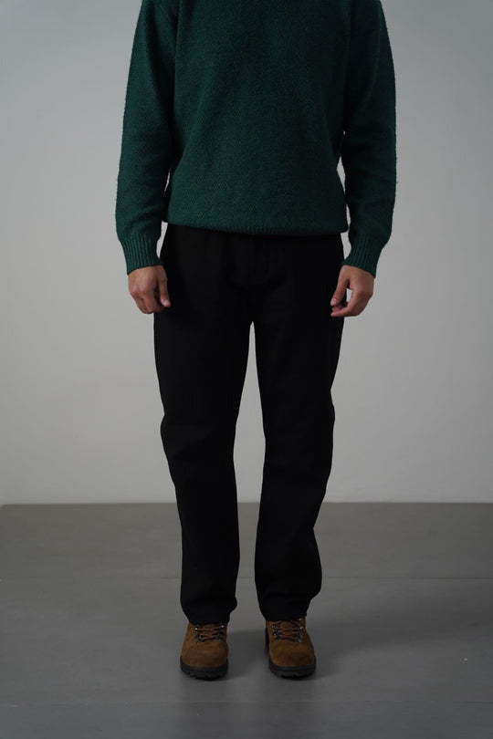 BLACK TWILL JEANS