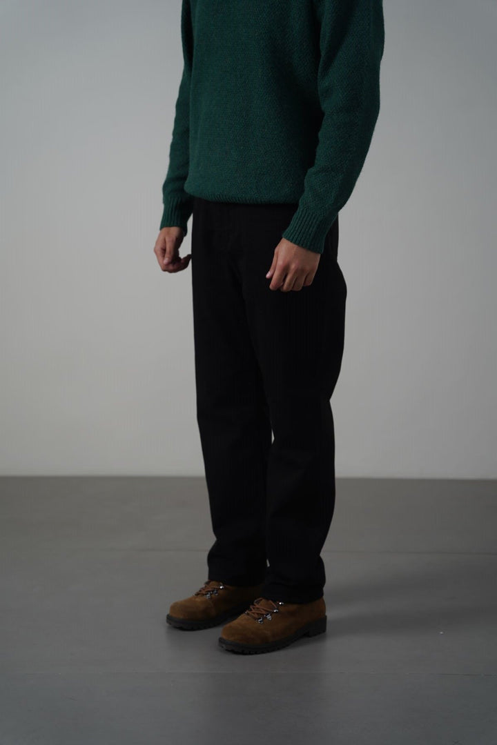 BLACK TWILL JEANS