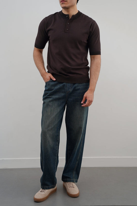 BLUE EASY BARREL JEANS