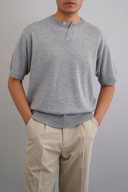 GREY EVERYDAY HENLEY