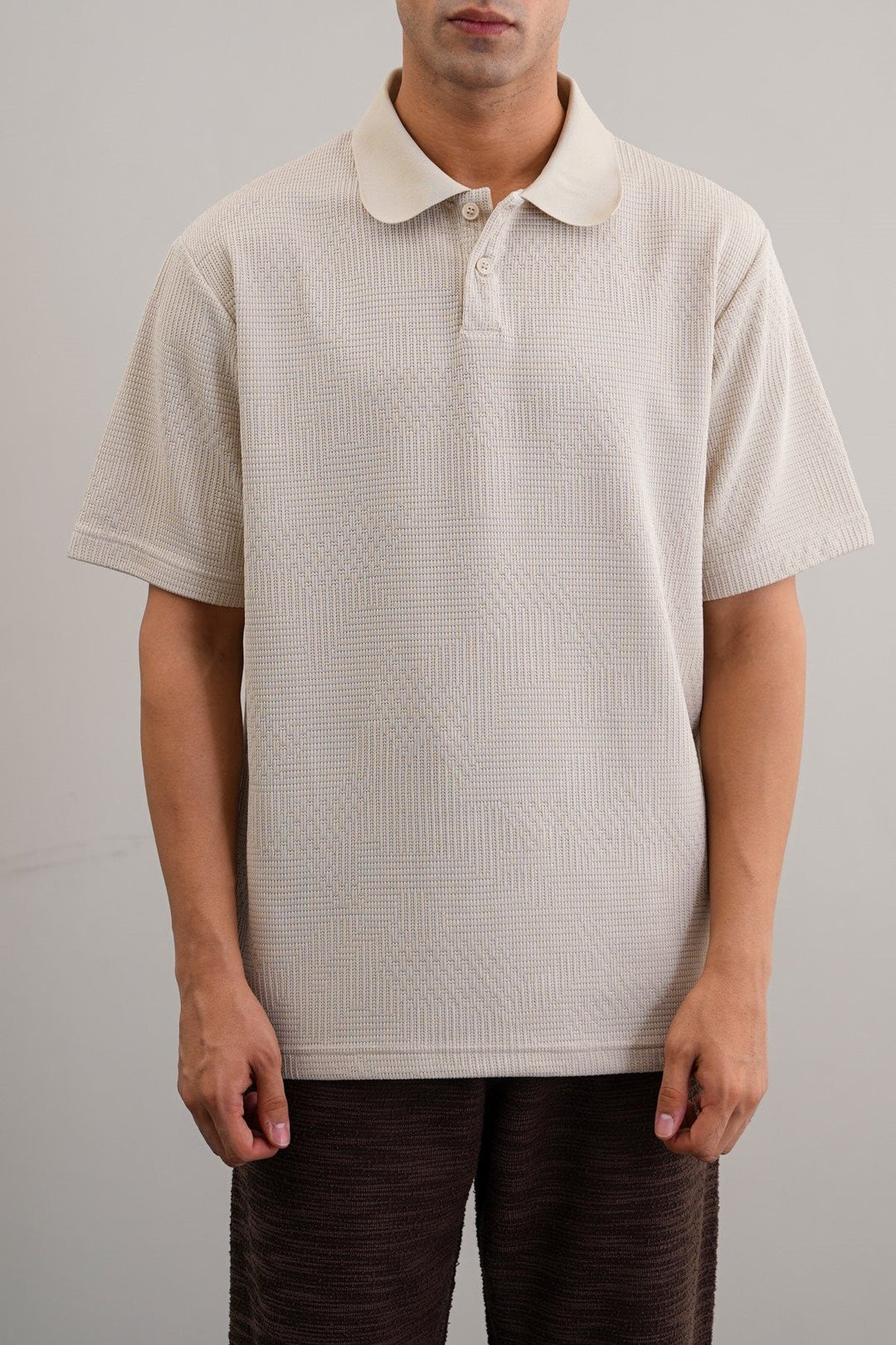 BEIGE MATRIX POLO