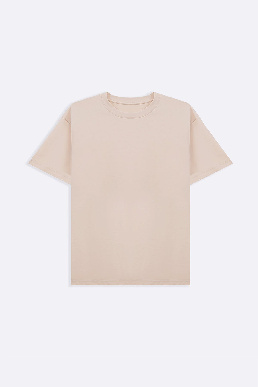 BEIGE CLASSIC COTTON TEE