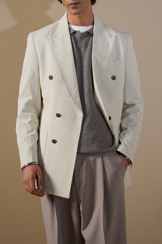 BEIGE TAILORED LIGHT BLAZER