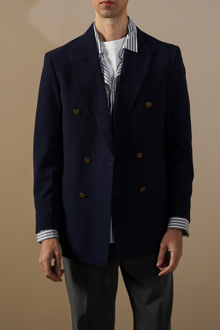 NAVY TAILORED LIGHT BLAZER