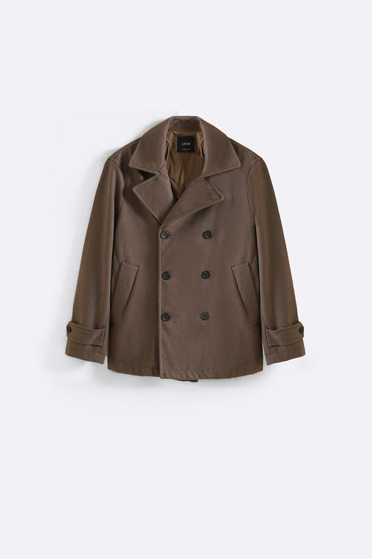 BROWN SAILOR PEACOAT