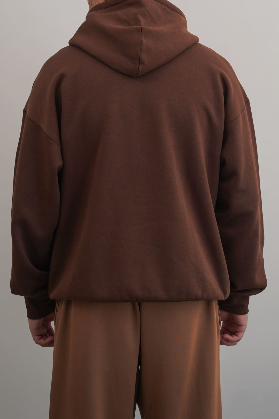 BROWN CLASSIC OVERSIZED HOODIE