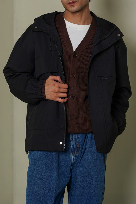BLACK UTILITY PARKA