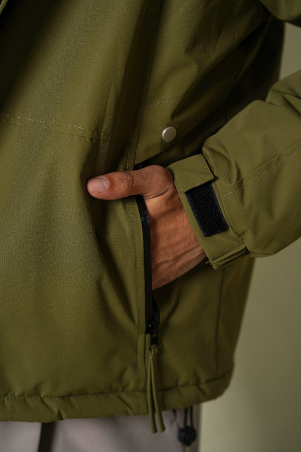 LIGHT OLIVE PADDED PARKA