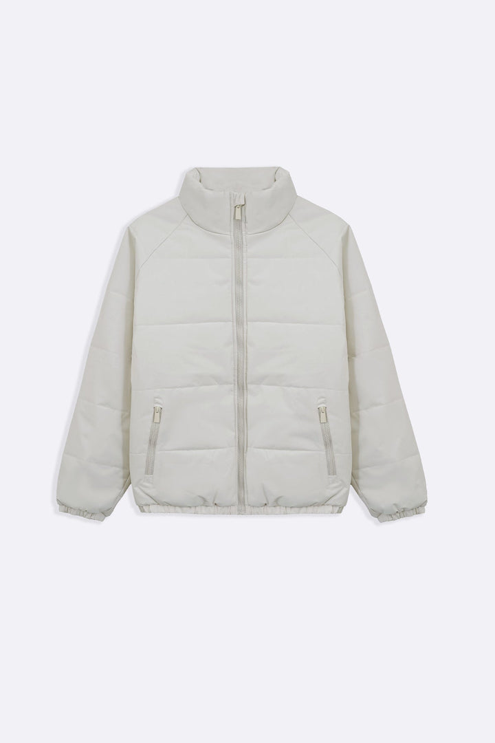 IVORY POLAR QUILT JACKET