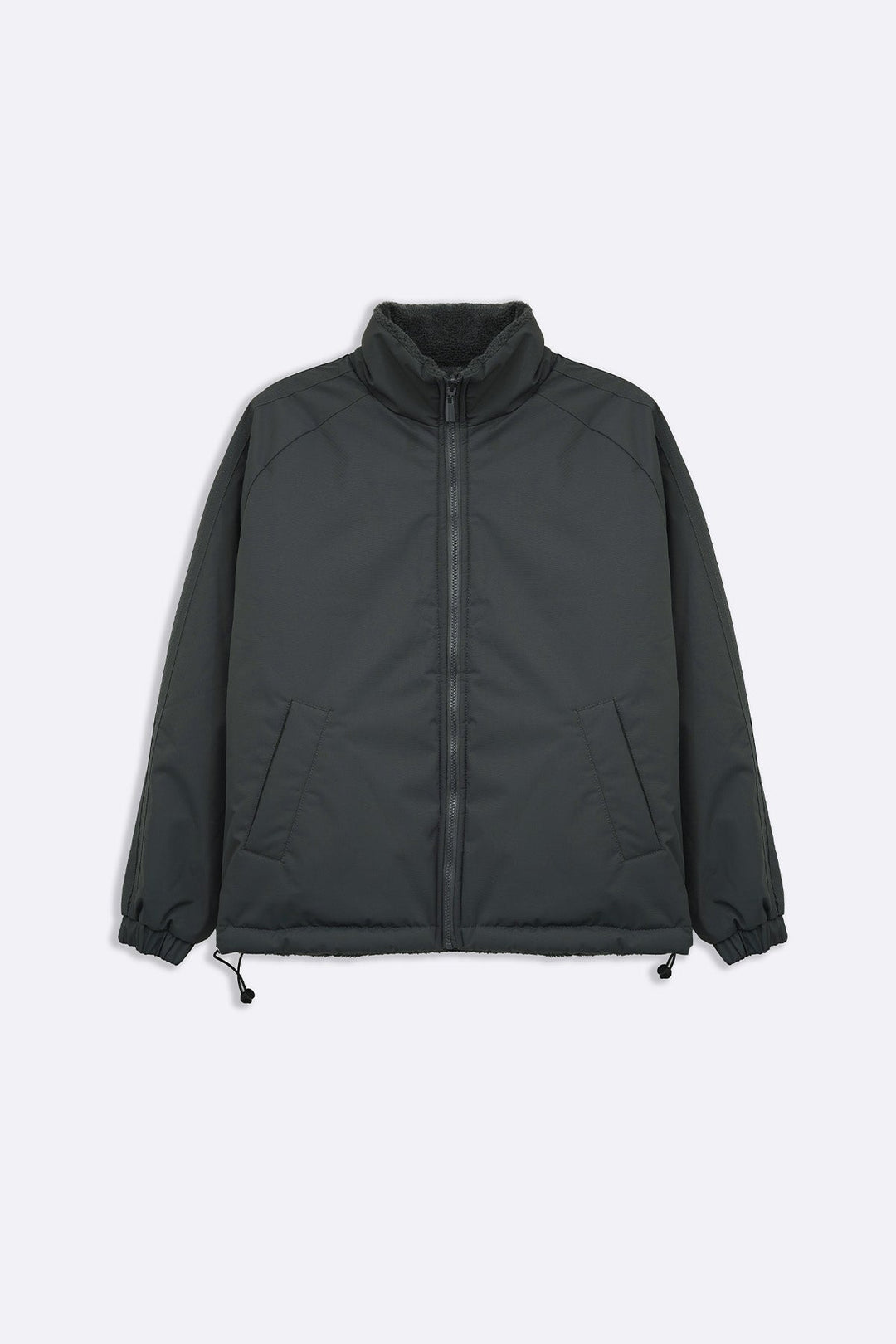 GREY REVERSIBLE SHERPA PUFFER
