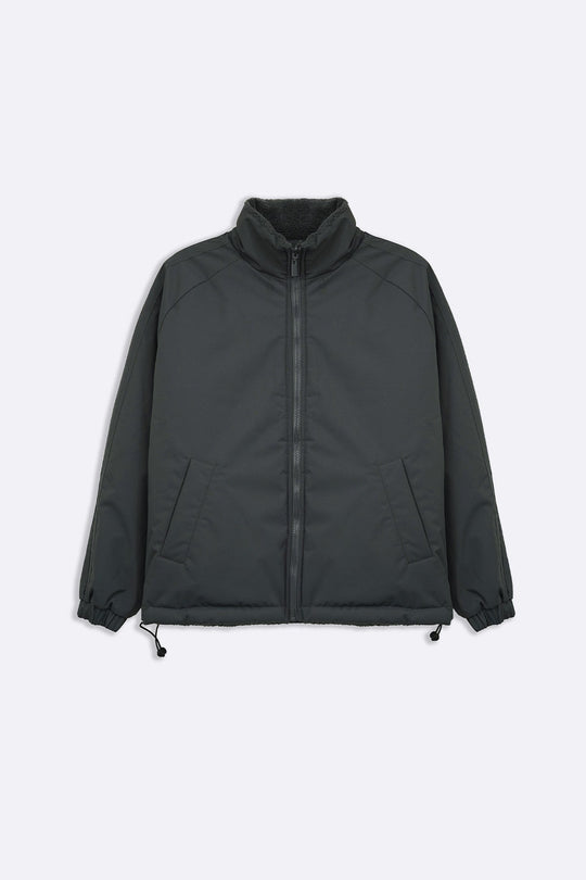 GREY REVERSIBLE SHERPA PUFFER