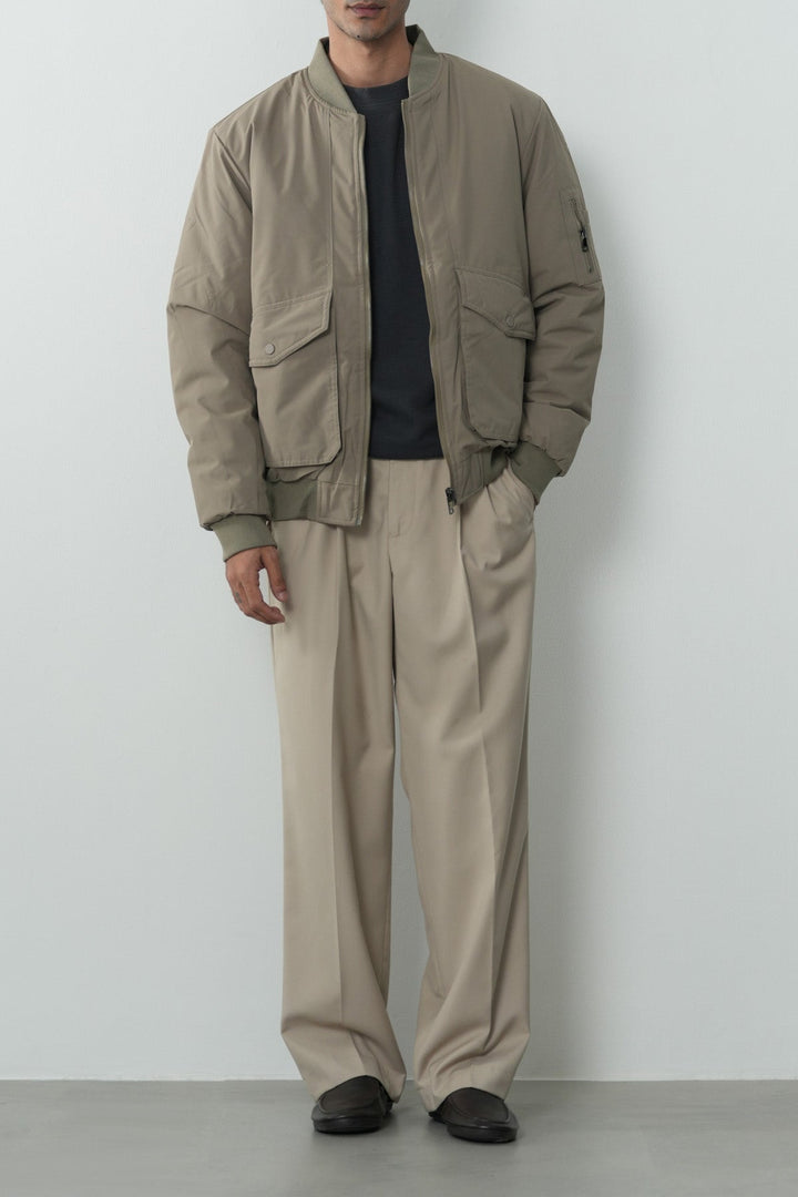 REVERSIBLE BOMBER JACKET