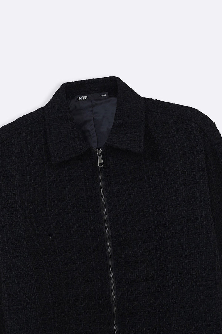 BLACK BOUCLE JACKET