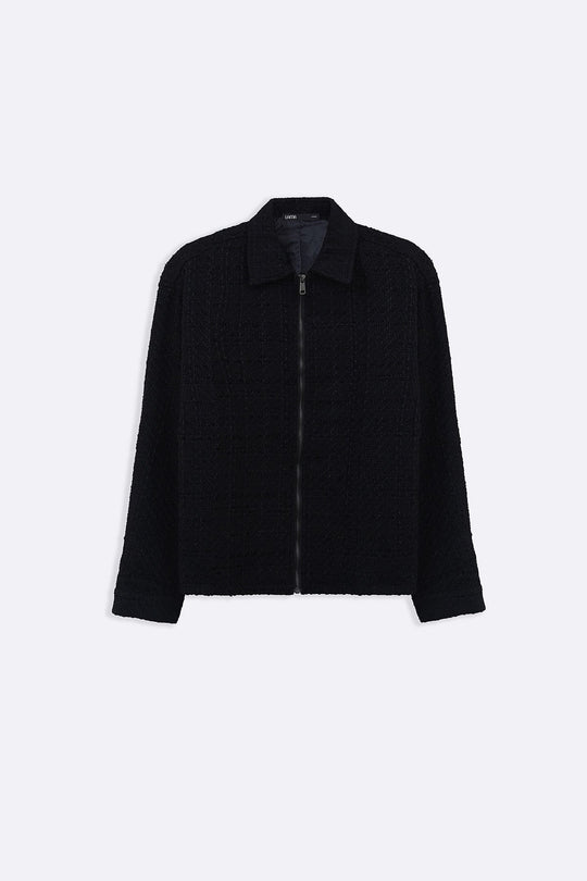 BLACK BOUCLE JACKET