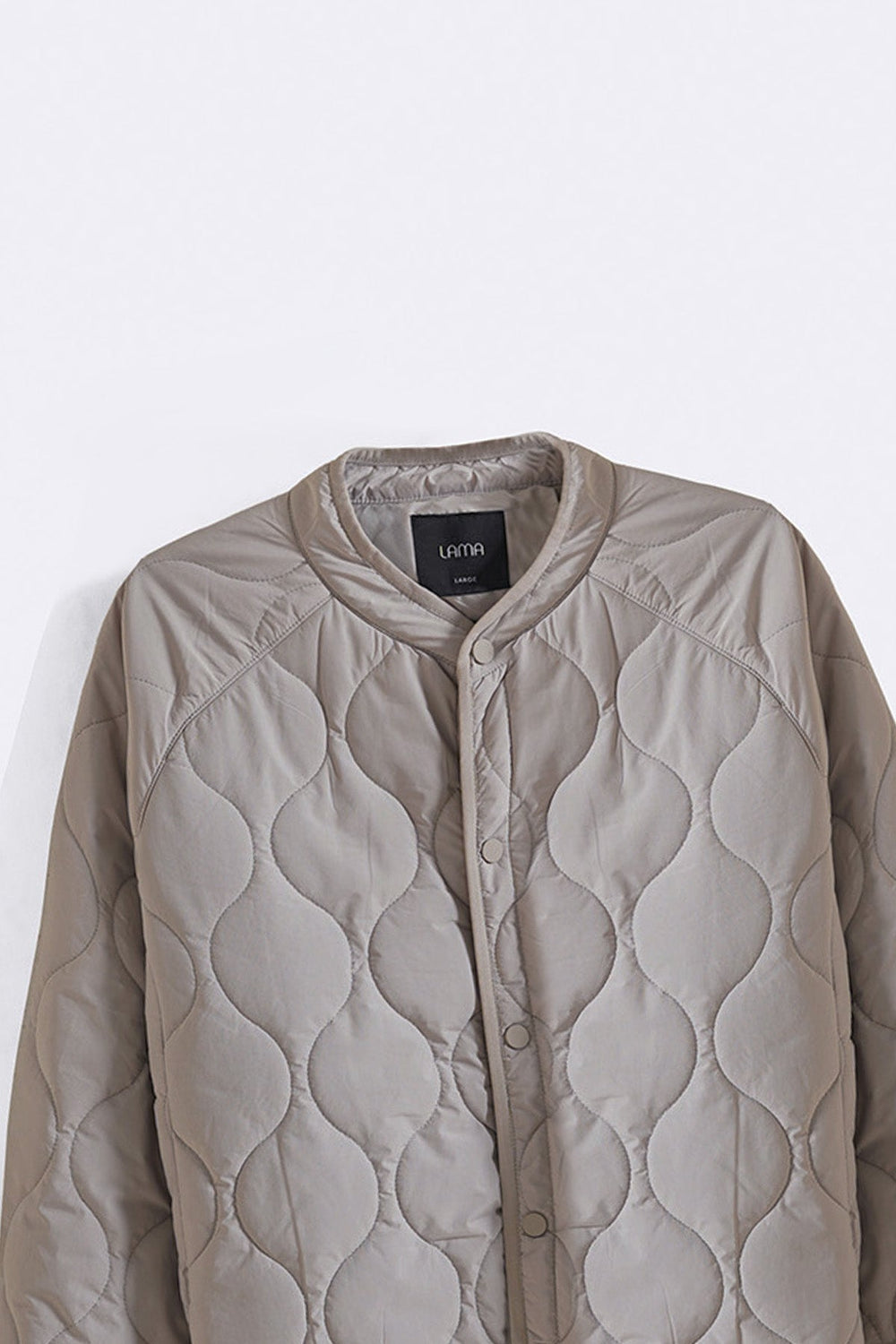 SAND QUILTED MANDARIN JACKET