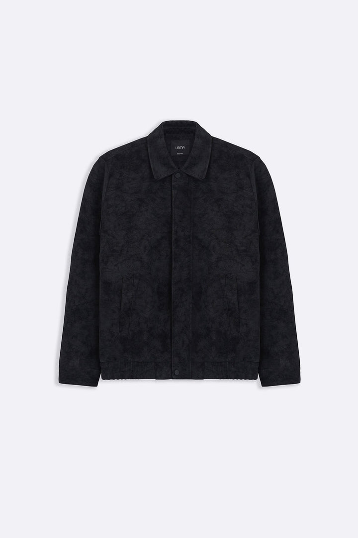 BLACK TEXTURED JACKET
