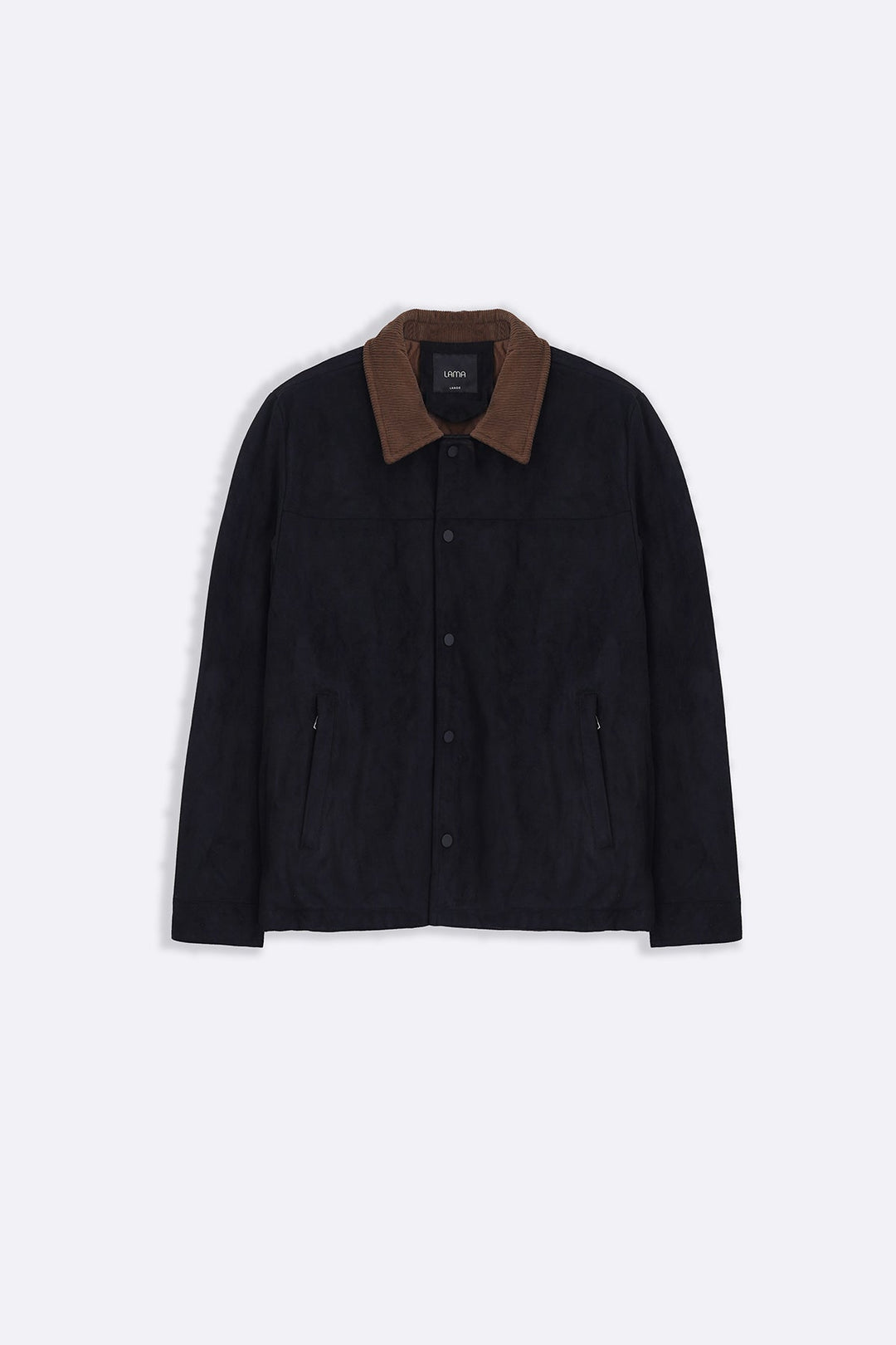 BLACK SUEDE SHORT COAT