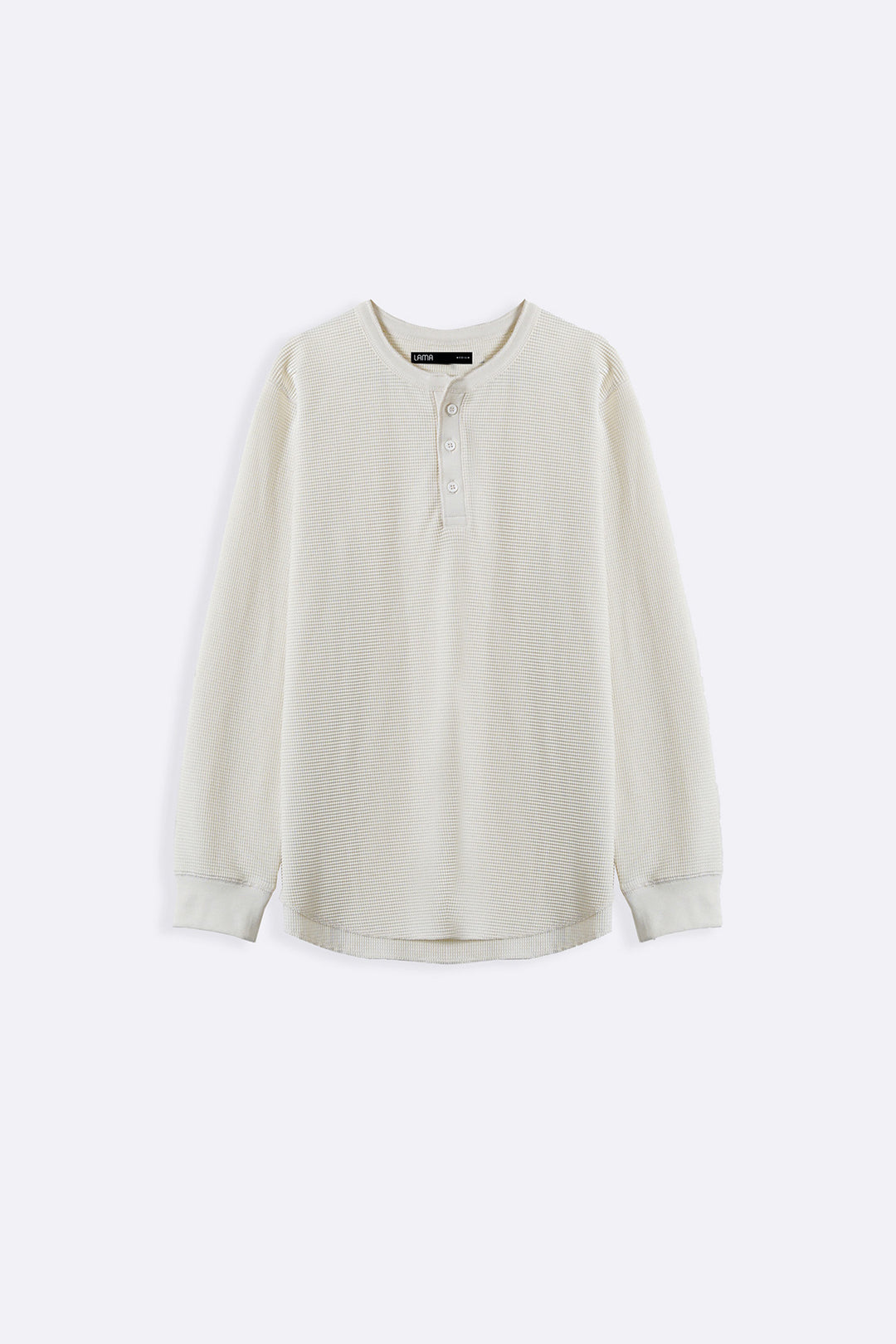 IVORY WAFFLE KNIT T-SHIRT