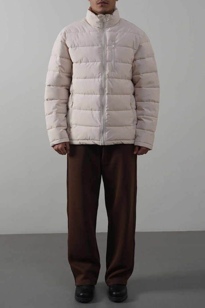 BEIGE EVERYDAY PUFFER JACKET