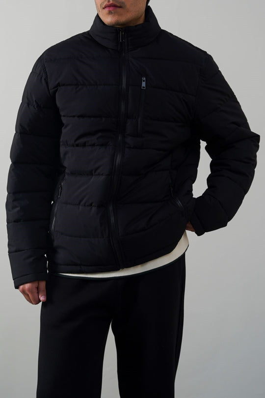 BLACK EVERYDAY PUFFER JACKET