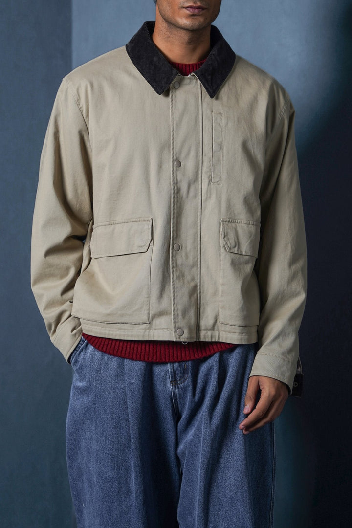 BEIGE UTILITY JACEKT