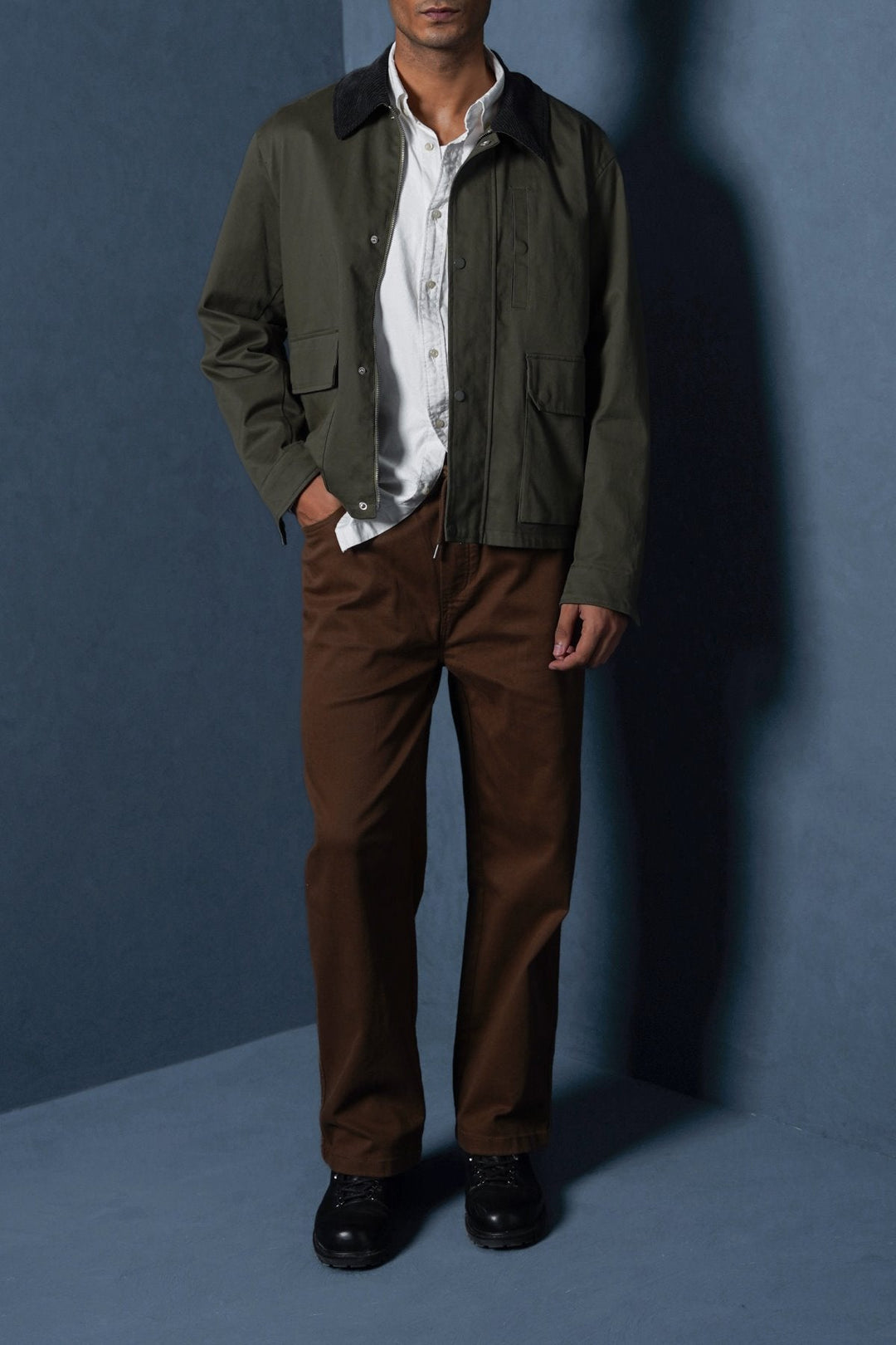 OLIVE UTILITY JACEKT