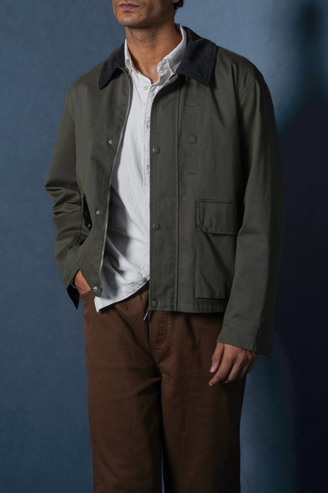 OLIVE UTILITY JACEKT