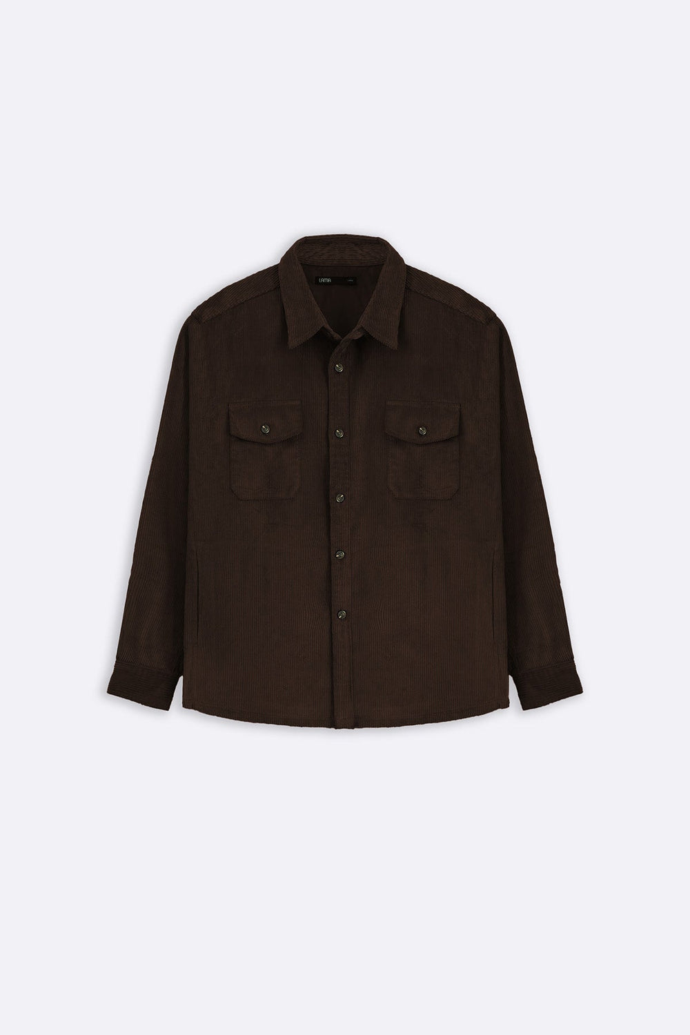 COFFEE LIGHT CORDUROY SHACKET