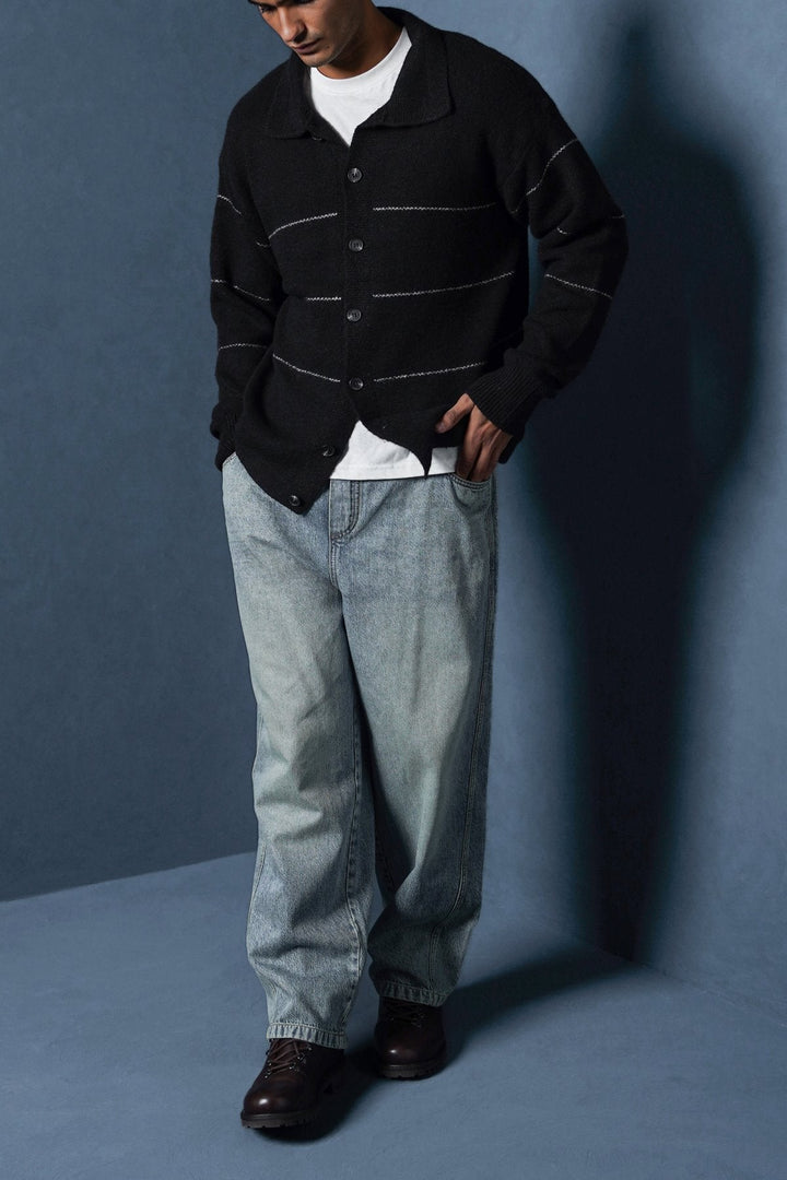 BLACK CLASSIC CARDIGAN