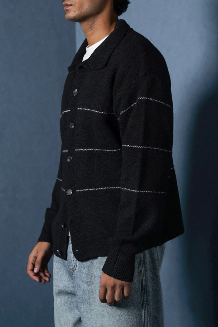 BLACK CLASSIC CARDIGAN