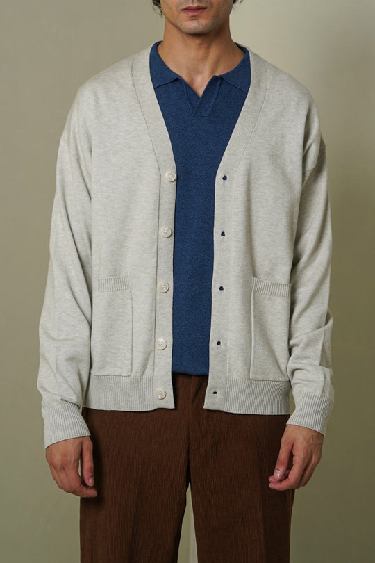 OAT WHITE GRANDPA'S CARDIGAN