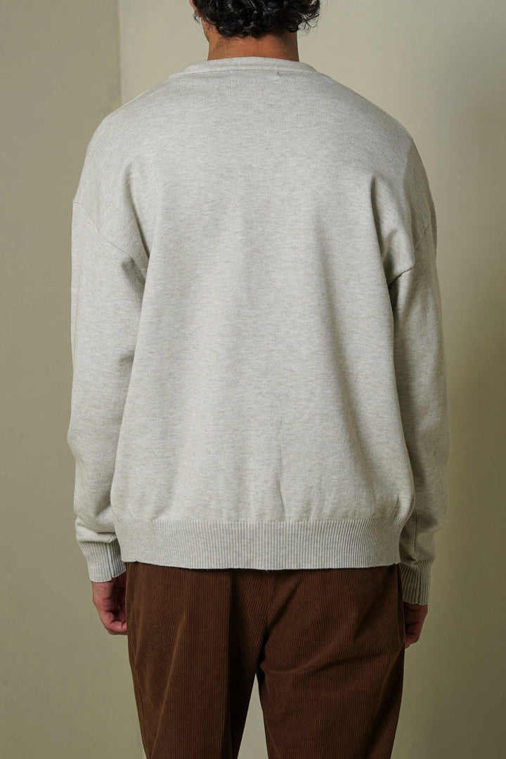 OAT WHITE GRANDPA'S CARDIGAN