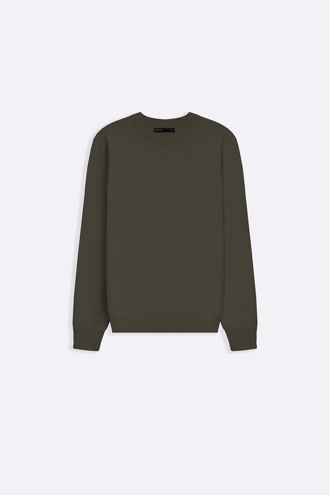 OLIVE CAMBRIDGE CREWNECK SWEATER