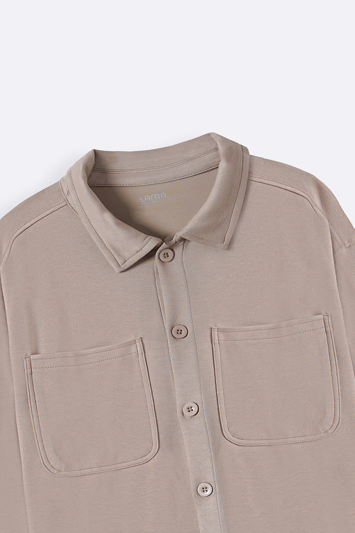 KHAKI CLASSIC SHACKET