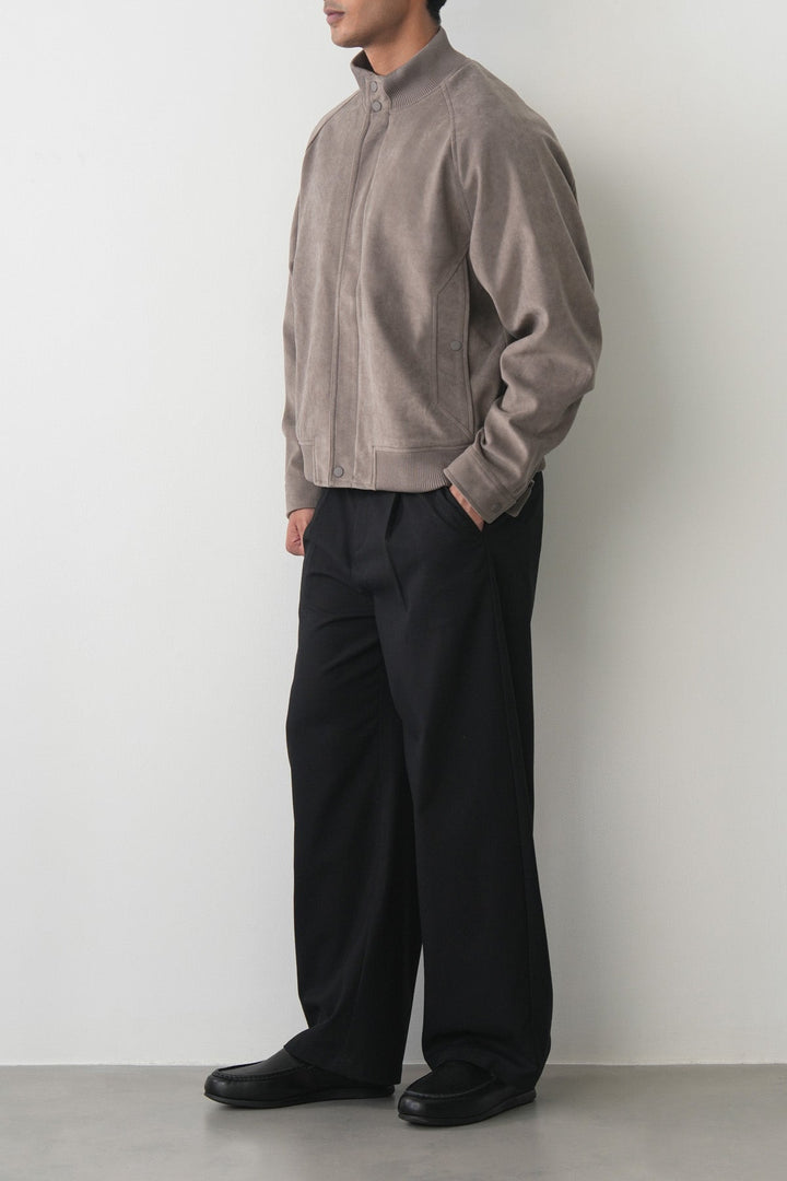 PLEATED BARREL PANTS