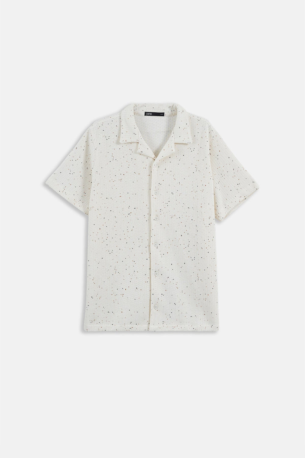 IVORY-COASTAL FLECK COLLARED SHIRT
