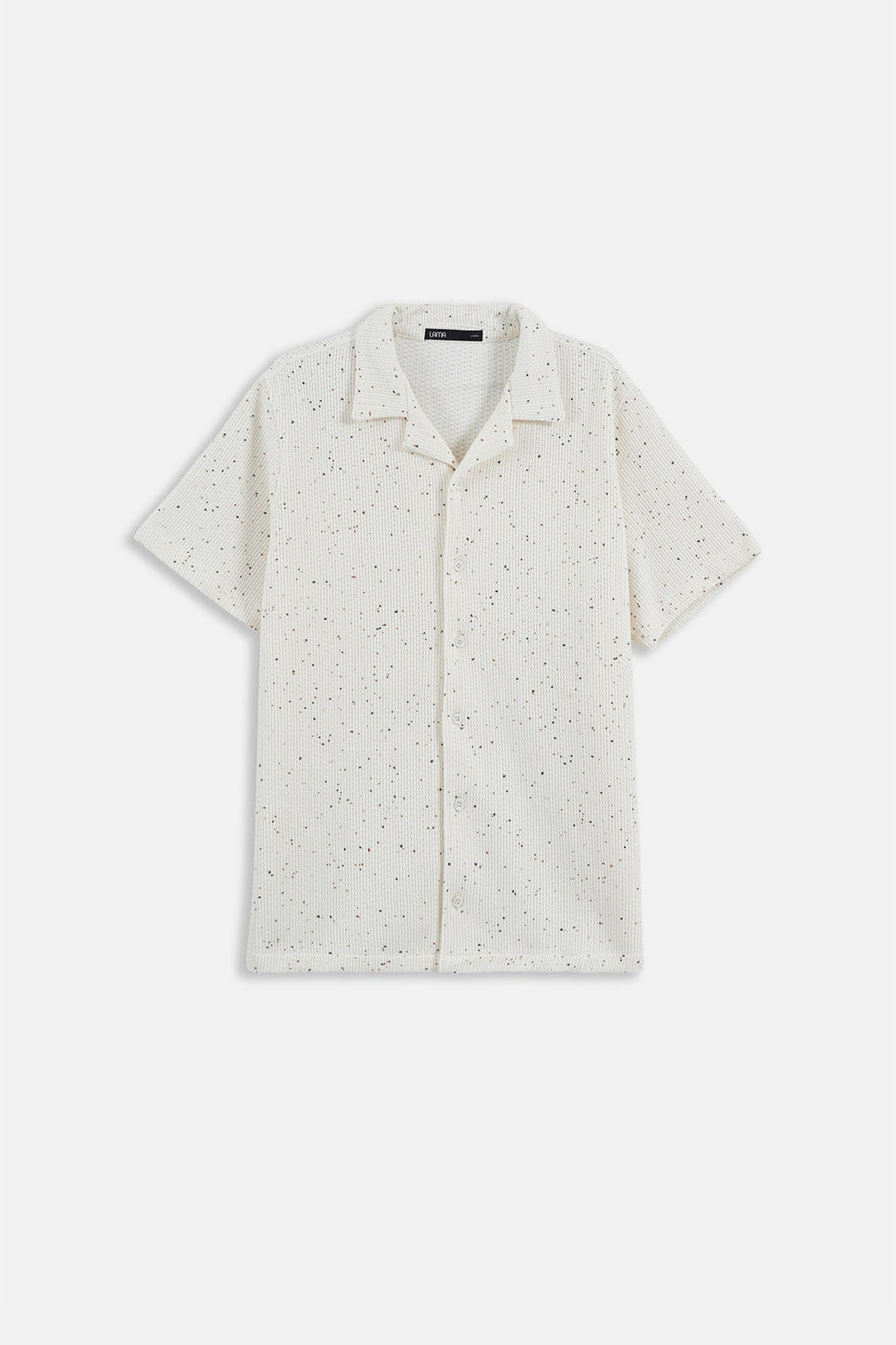 IVORY-COASTAL FLECK COLLARED SHIRT