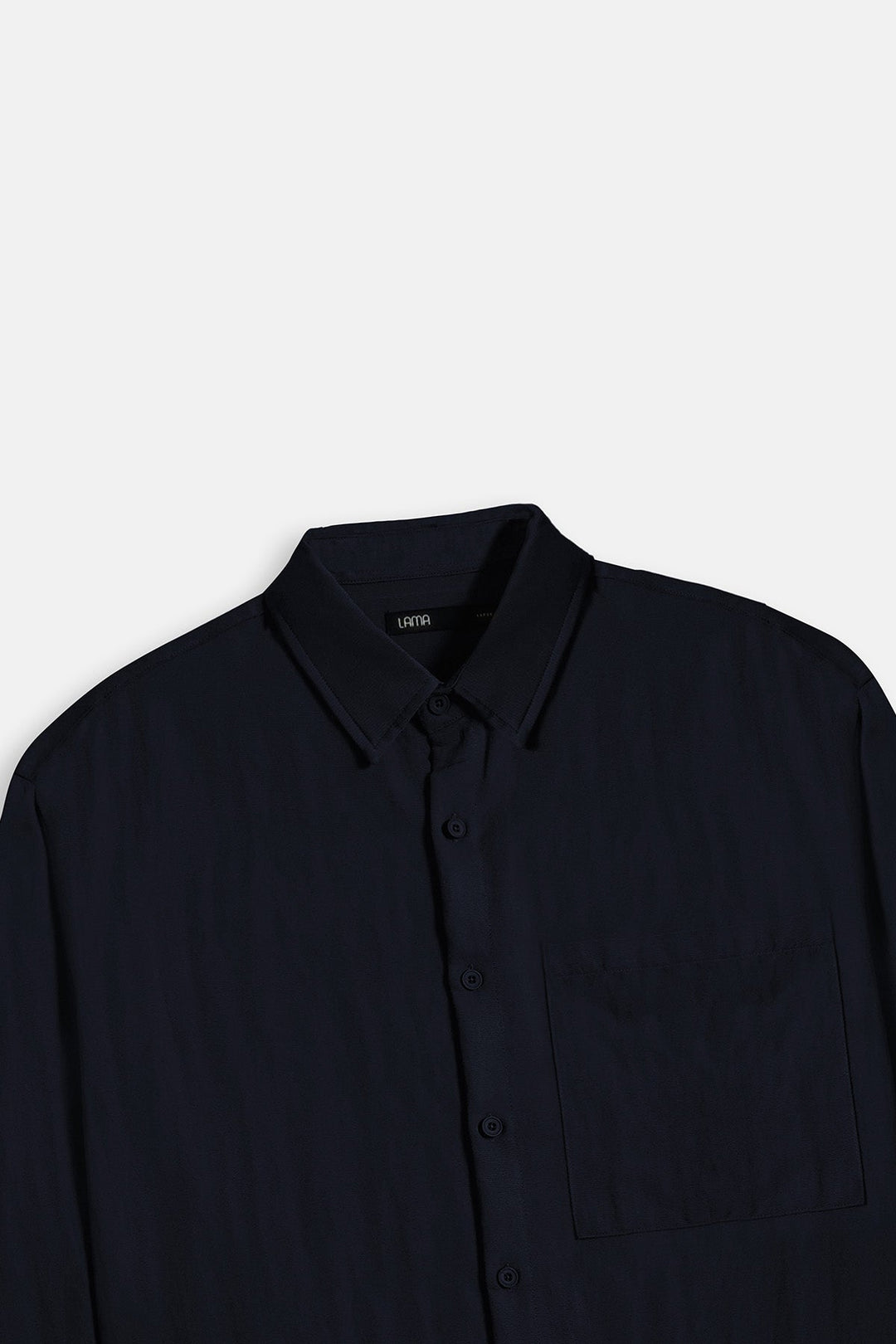 NAVY-RELAXED TWILL SHIRT