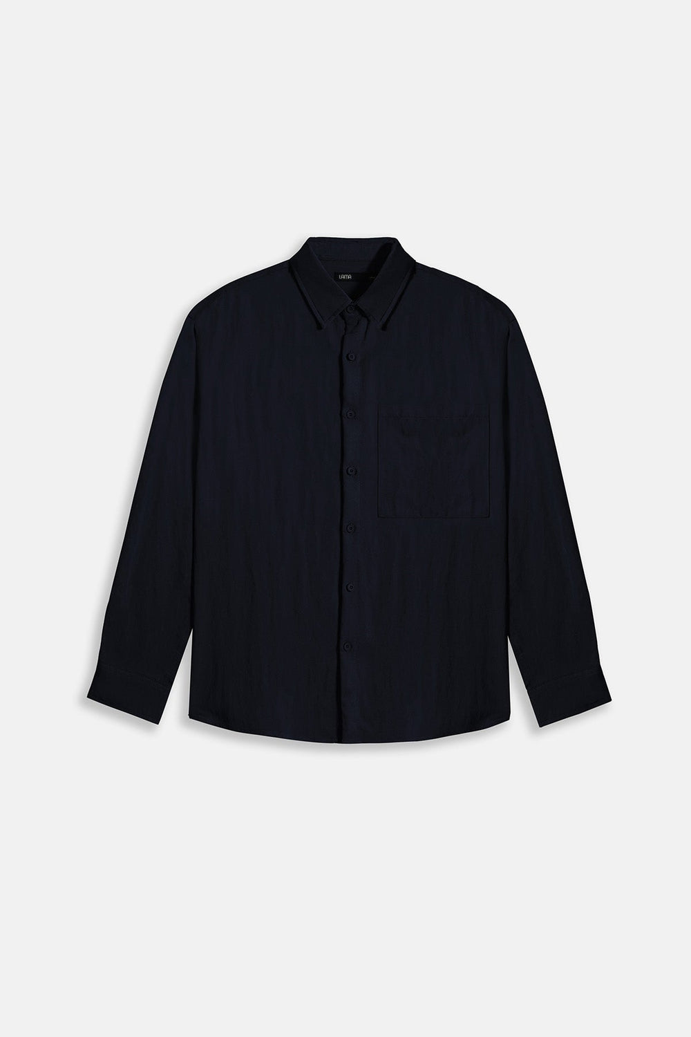 NAVY-RELAXED TWILL SHIRT