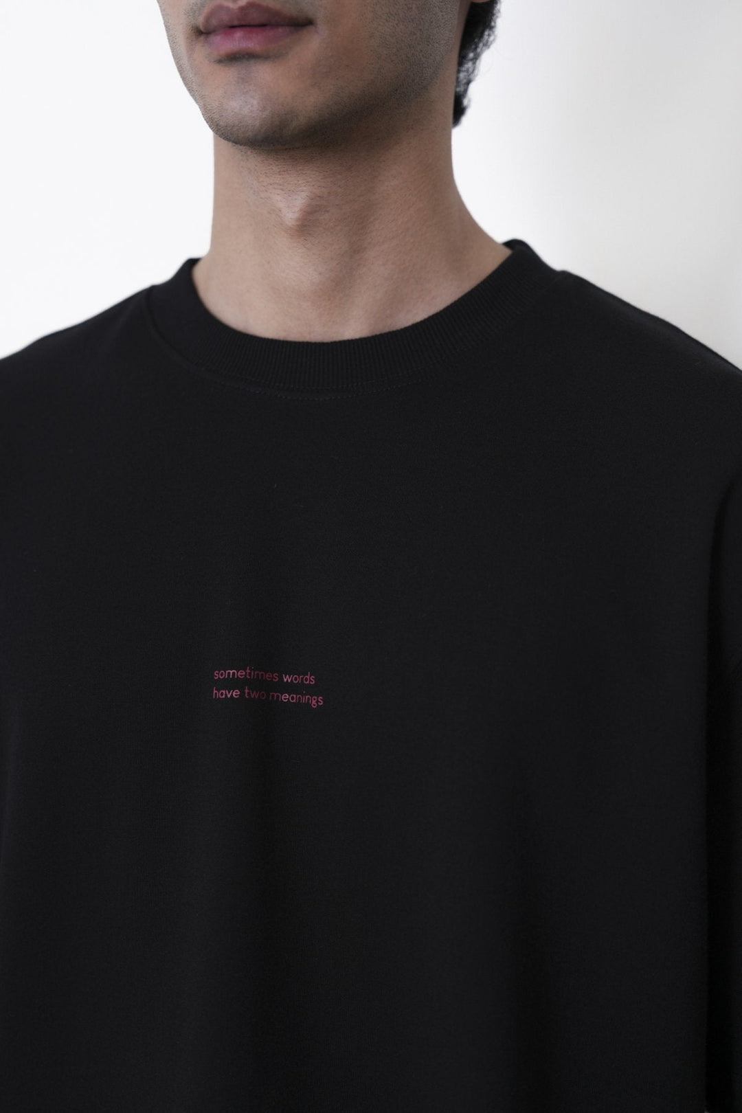BLACK-WORDS HAVE TWO MEANINGS TEE