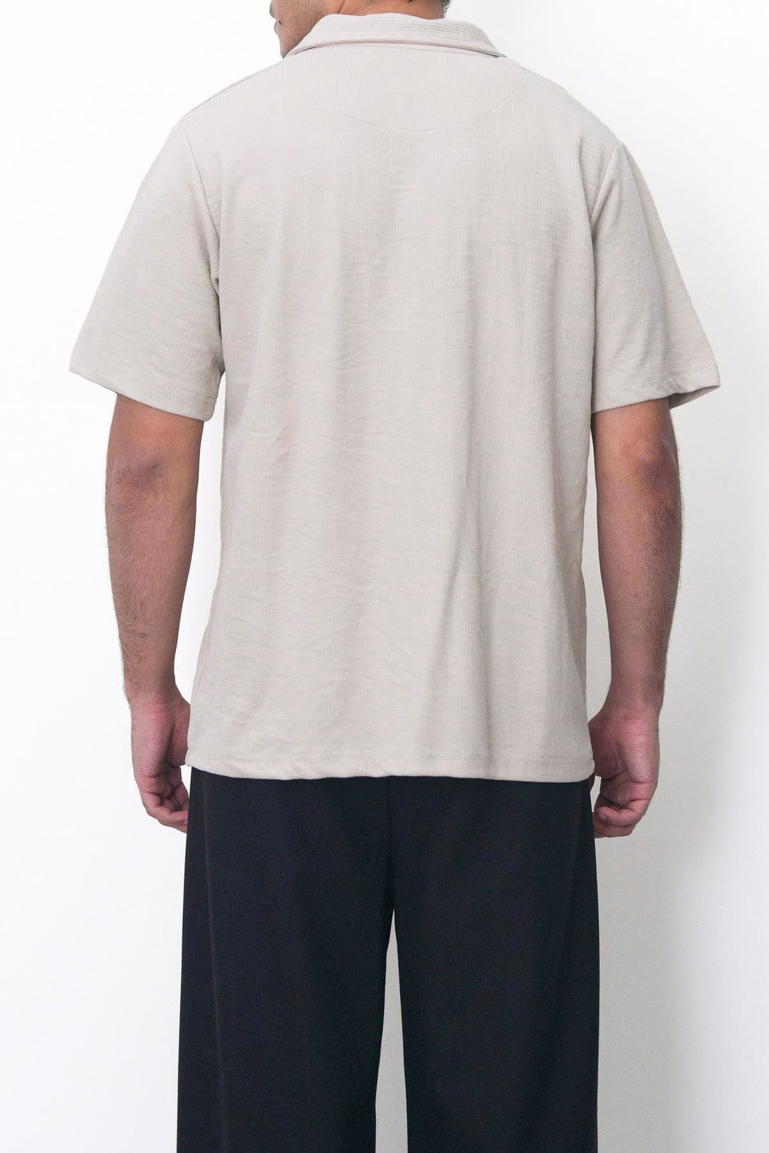 SAND TEXTURED WEEKEND SHIRT