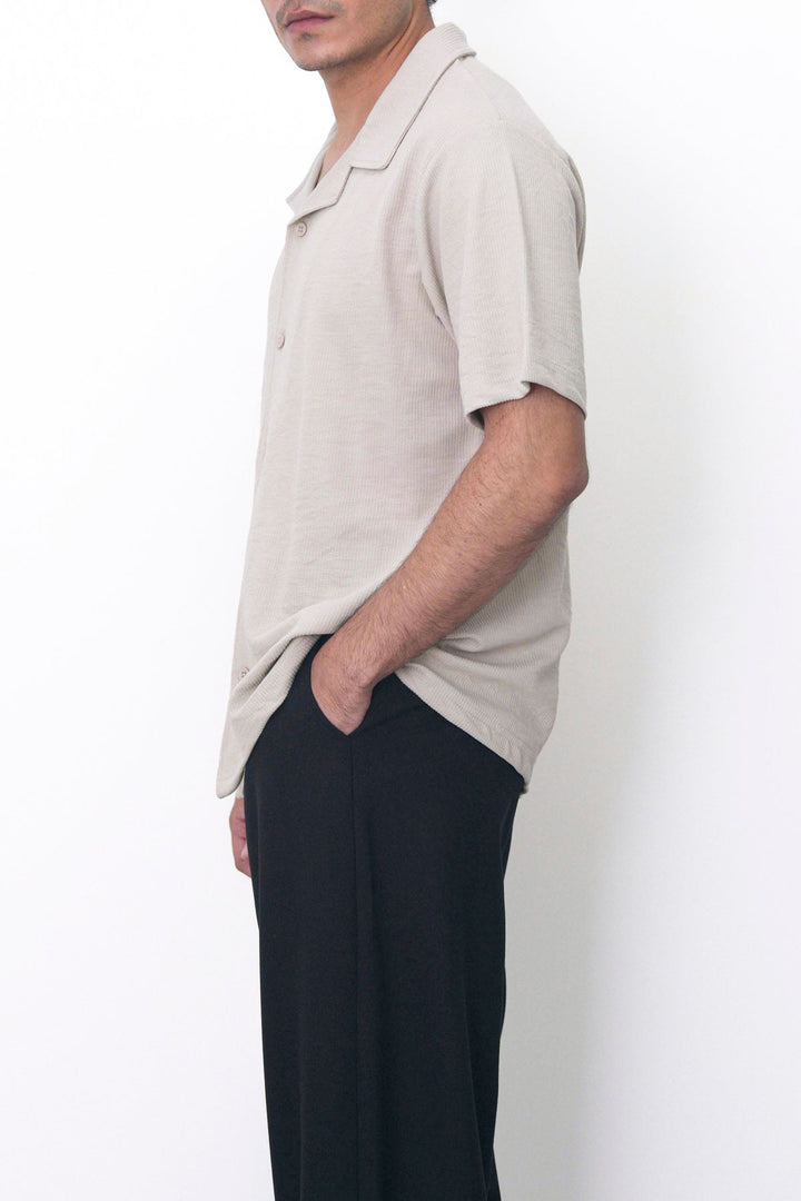 SAND TEXTURED WEEKEND SHIRT