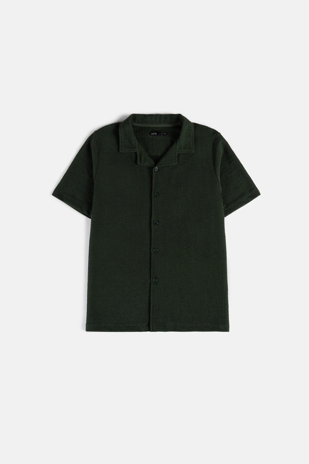 FOREST GREEN RESORT COLLAR SHIRT