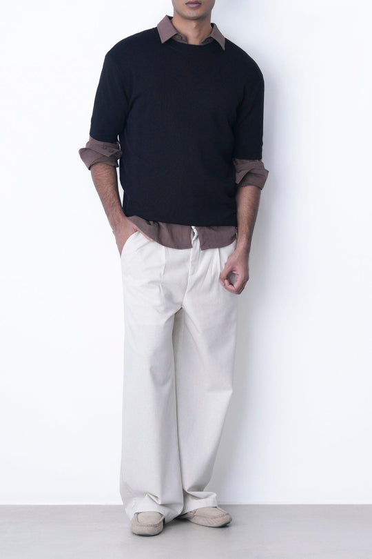 BLACK CLASSIC CREW TEE