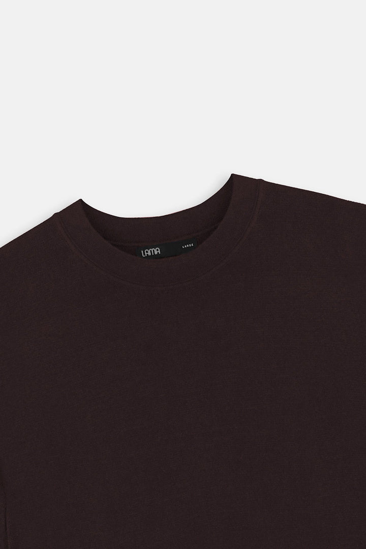 BROWN CLASSIC CREW TEE