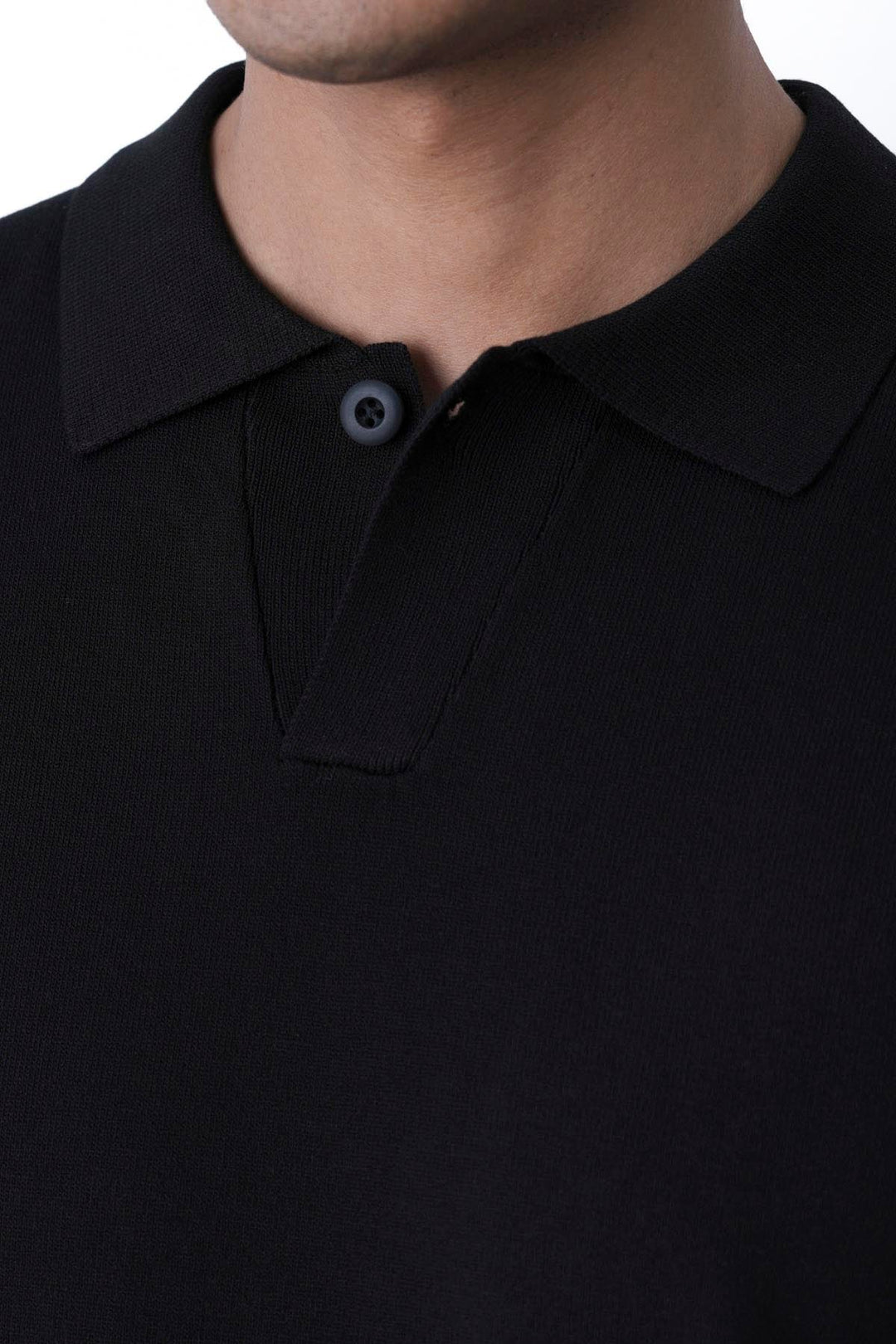 BLACK JHONNY COLLAR POLO