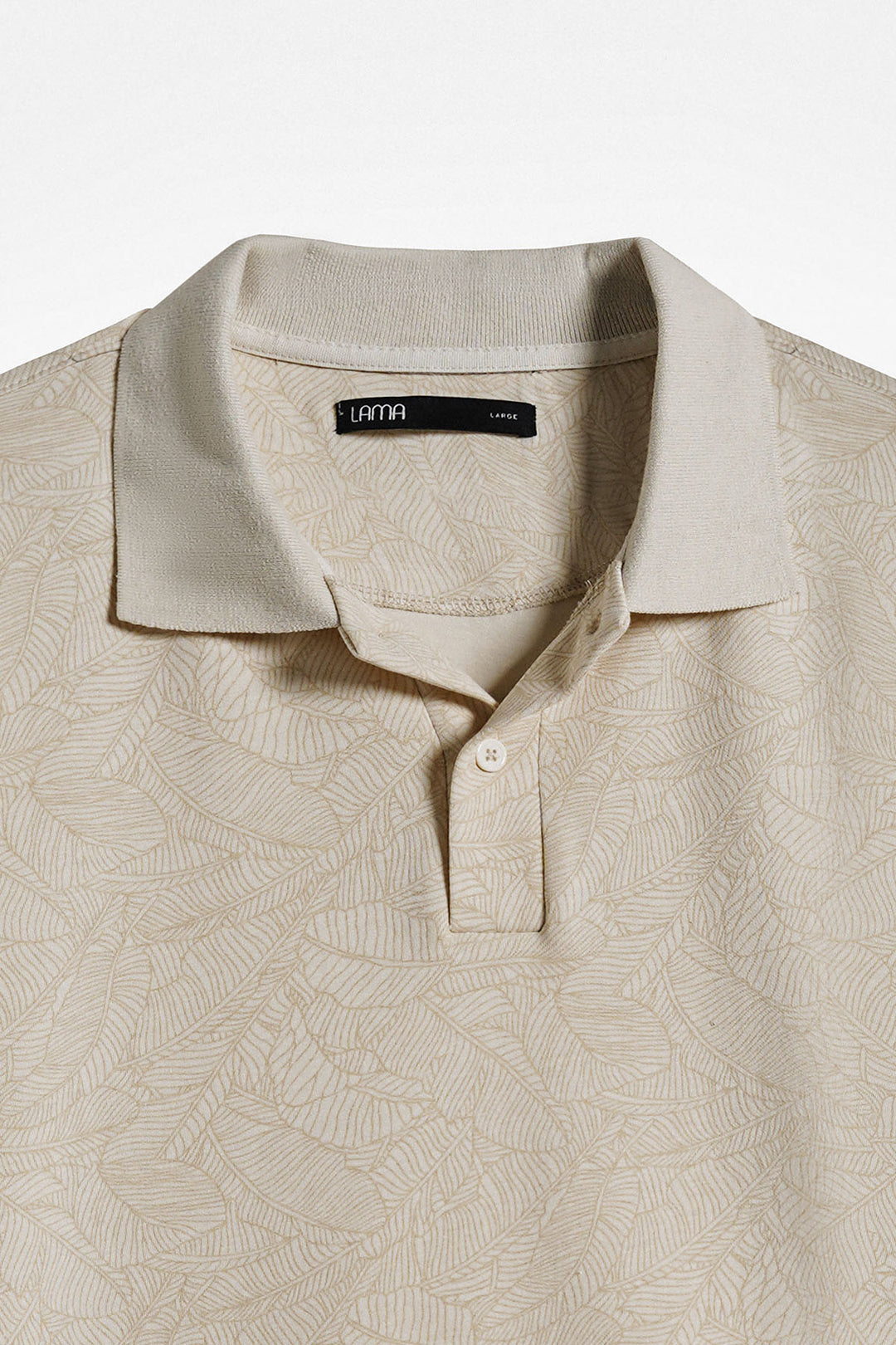TONAL FOLIAGE PRINT POLO