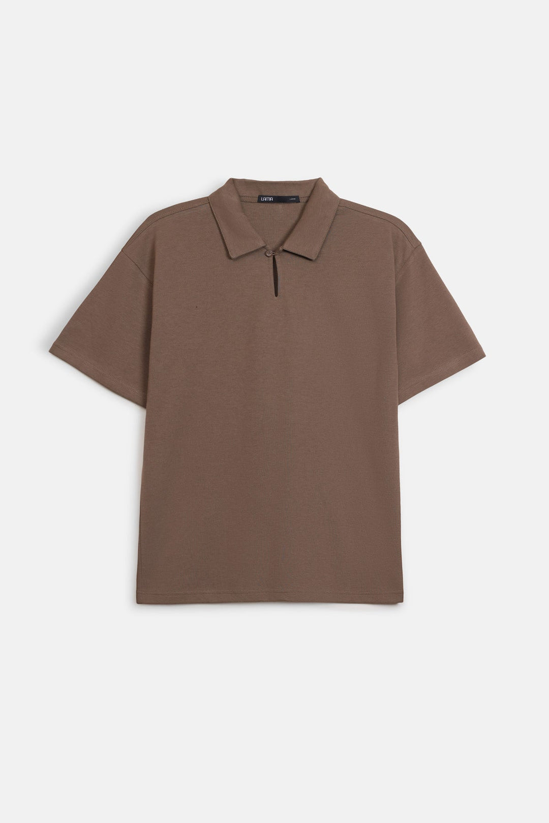 OPEN V NECK COLLAR POLO