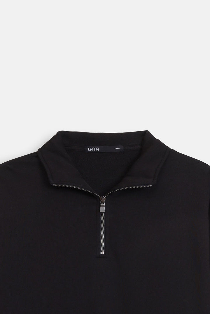 EVERYDAY MOCK NECK ZIP SWEAT