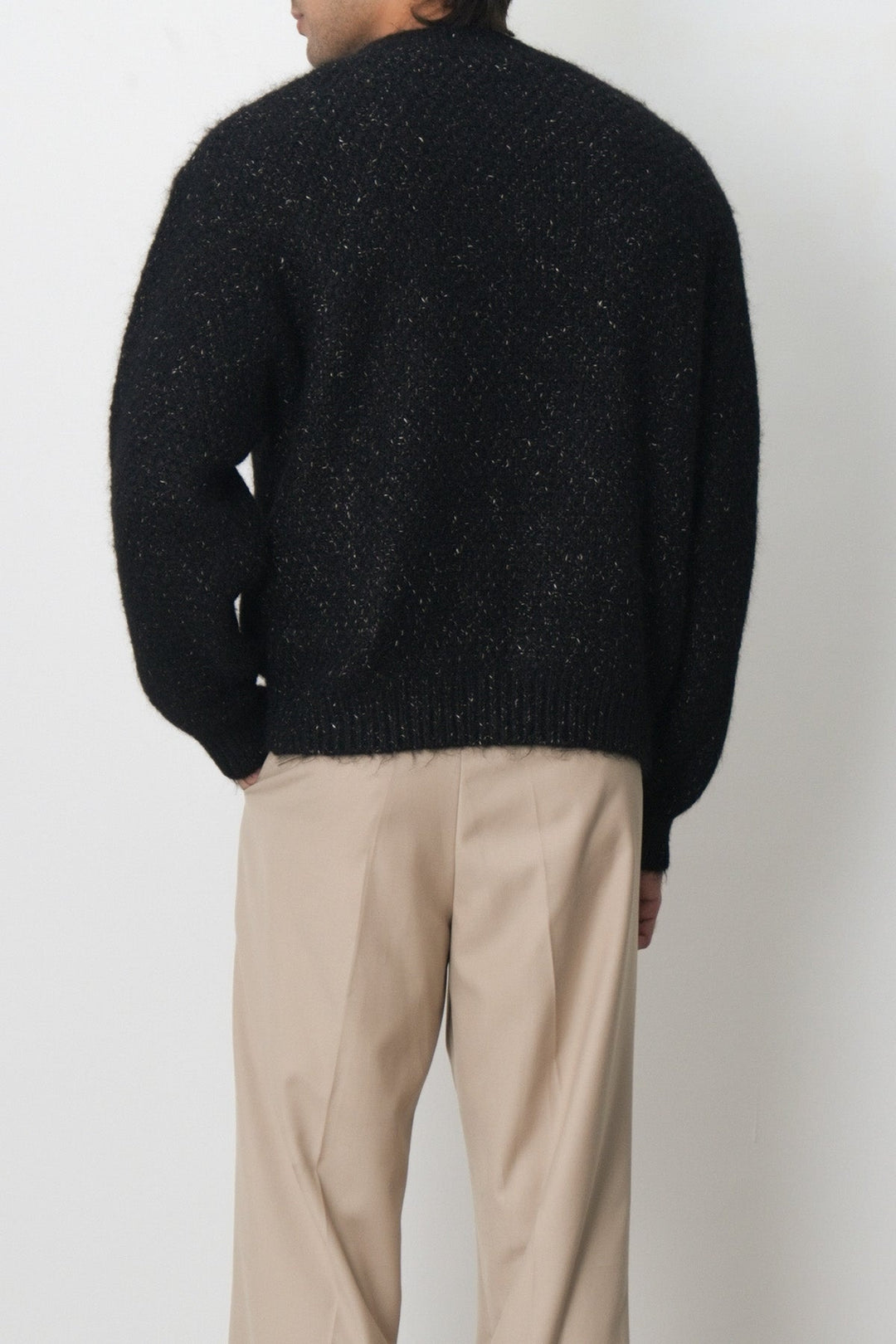 FLECKED CREW NECK SWEATER